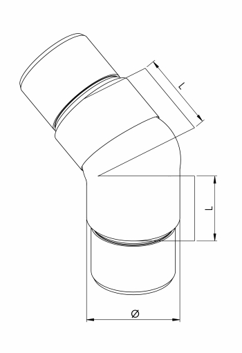 Adjustable elbows - Model 0645 CAD Drawing